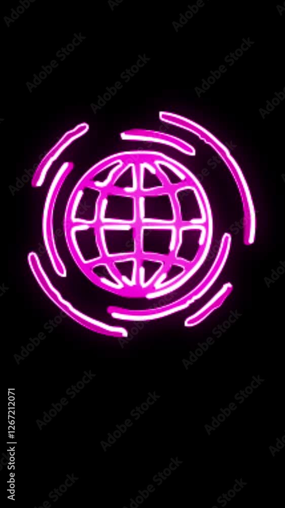Web address icon, glowing symbol, digital UI, futuristic design, cyberpunk glow, animated icon, bright neon, user interface, modern technology, digital element, Web address icon, glowing symbol, digital UI, futuristic design, cyberpunk glow, animated icon, bright neon, user interface, modern technology, digital element,