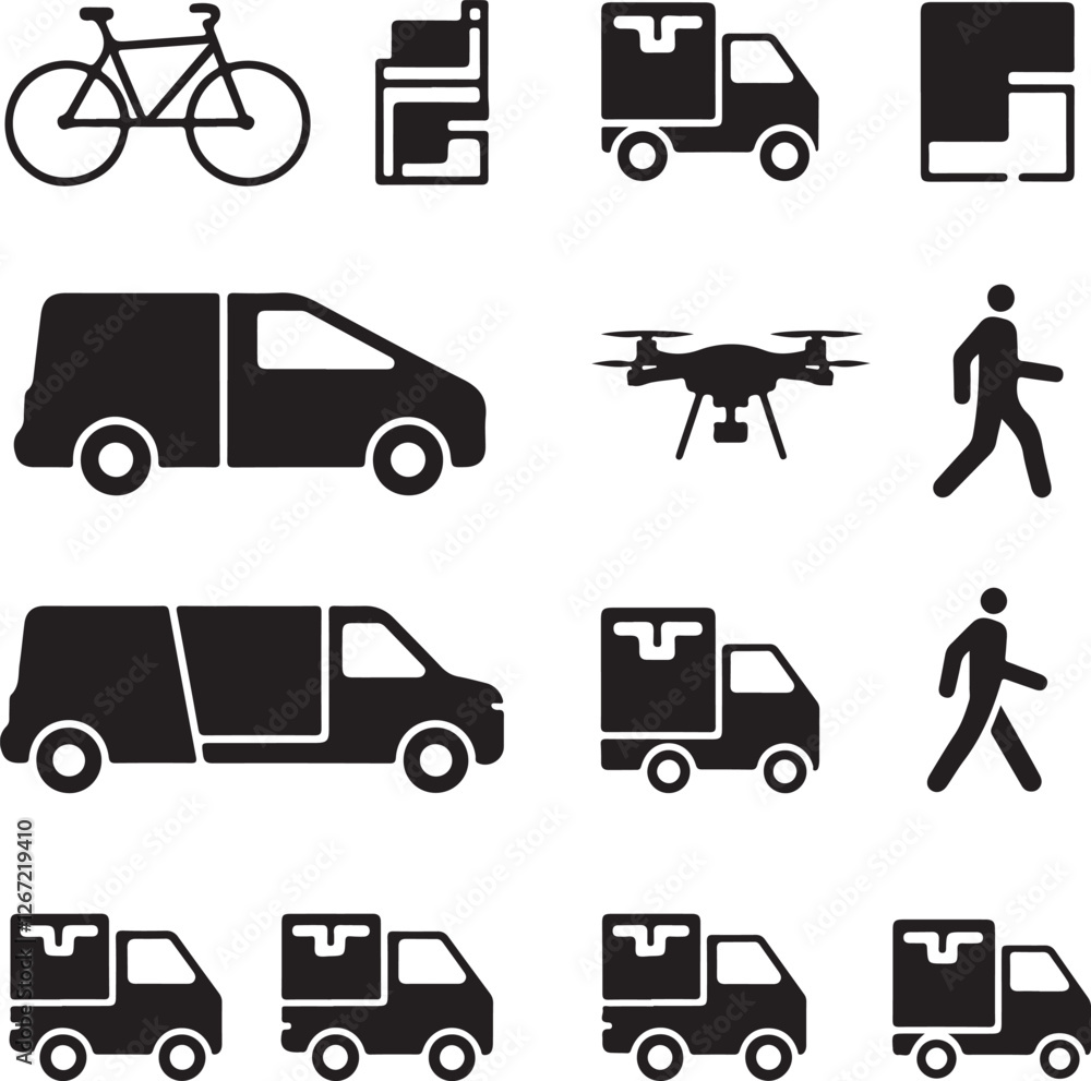delivery icon set silhouette. delivery icon bundle set silhouette. delivery icon vector design. delivery icon set silhouette. delivery icon bundle set silhouette. delivery icon vector design.