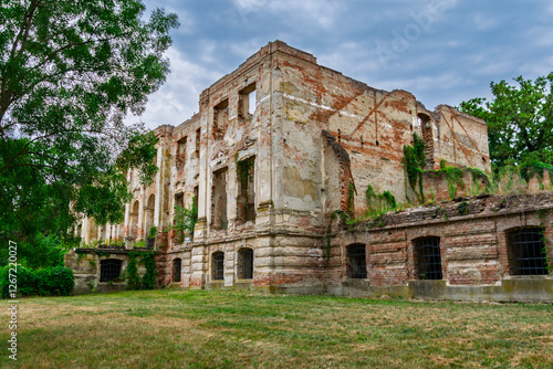 Ruins of the Szechenyi-Wenckheim Castle near Bekescsaba photo