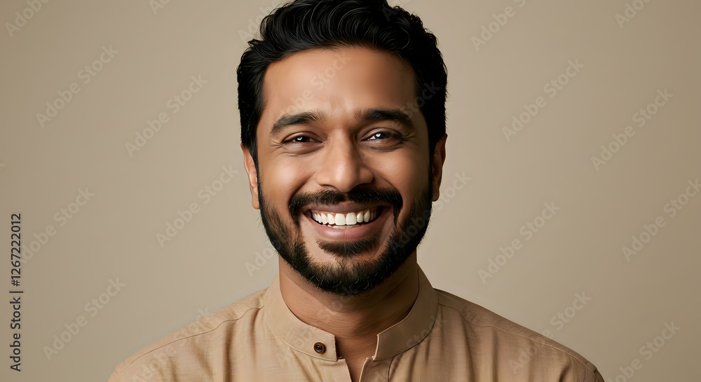 Radiant Smile: A Portrait of Joy and Contentment