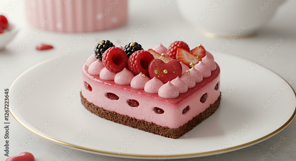Valentine's Day Heart Cake