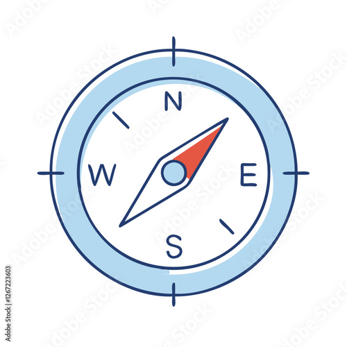 Free Download compass direction icon, compass direction vector illustration-simple illustration of compass direction, perfect for compass direction logos and icons - GFXLoad