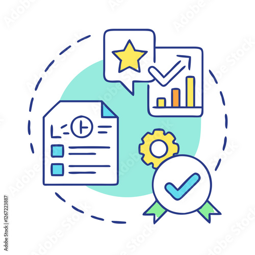 evaluation icon, evaluation vector illustration-simple illustration of evaluation, perfect for evaluation logos and icons