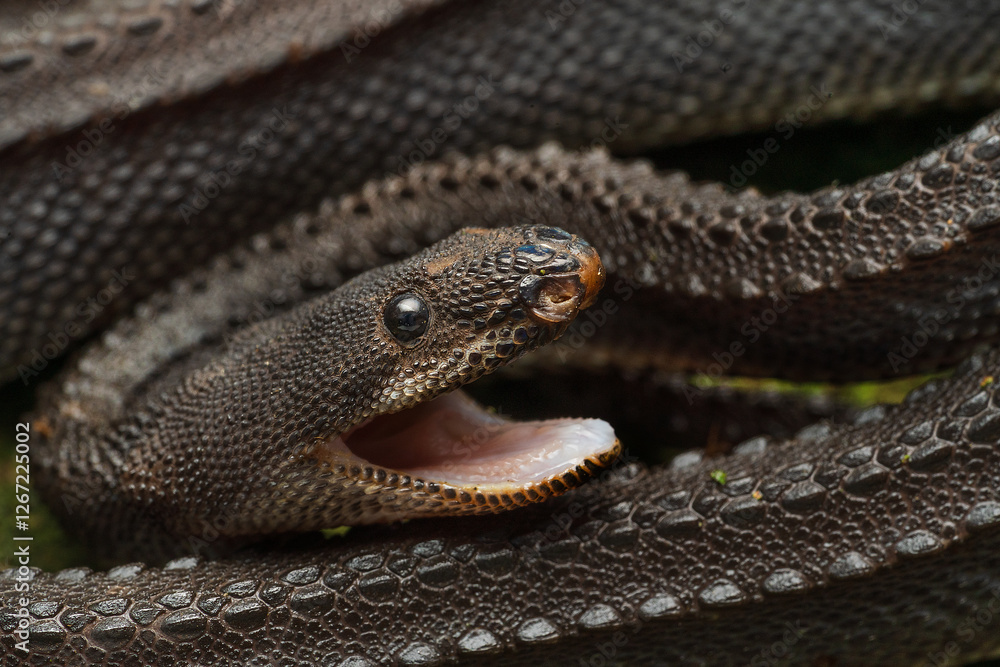Fototapeta premium Dragon snake Xenodermus javanicus