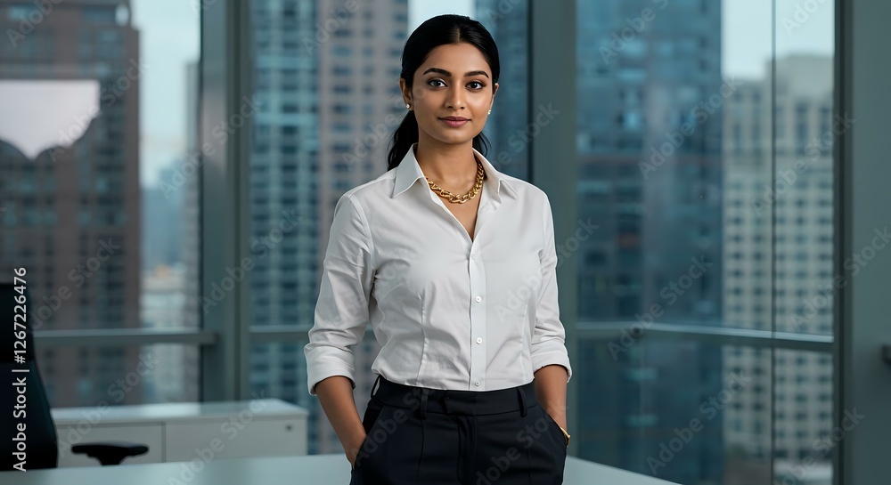Confident Professional in Modern Office
