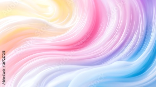 Wallpaper Mural Abstract Fluid Spiral in Pastel Colors Smooth Transitions and Luminous Highlights Pink Yellow Purple and Blue Tones with Circular Motion and Organic Texture Wallpaper Background Artwork Design Torontodigital.ca