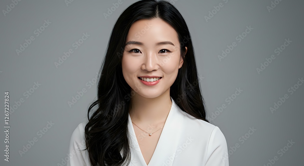 Confident Professional: A Portrait of a Woman in White Blazer