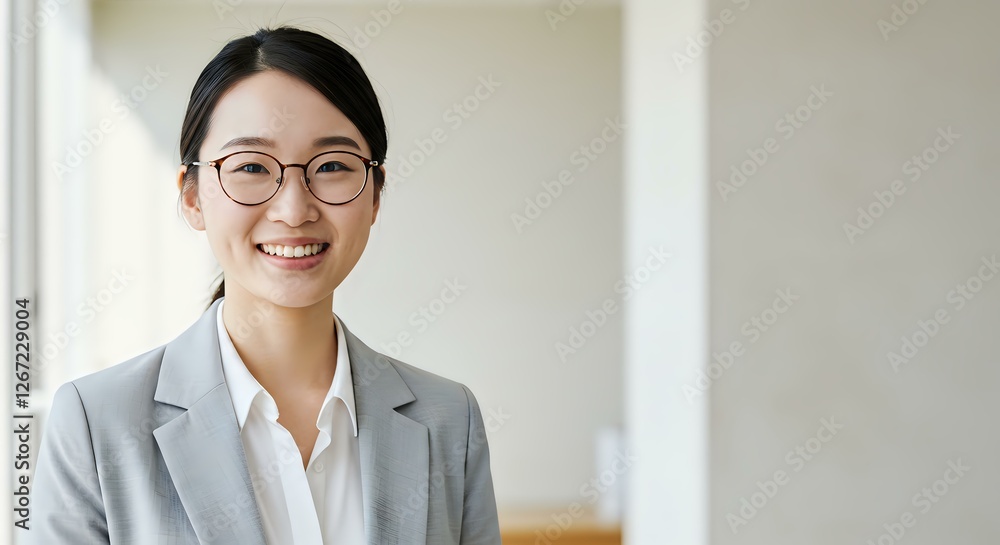 A Confident Professional in a Gray Blazer and White Shirt