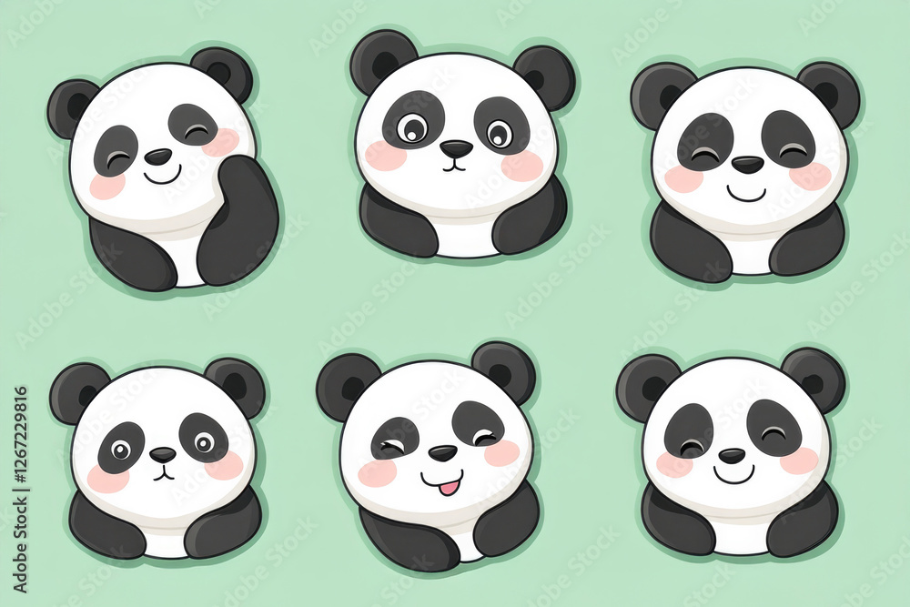 Another joyful collection of panda faces, this time emphasizing cheerful expressions, ideal for those seeking to showcase the beloved nature of pandas and their playful essence. Another joyful collection of panda faces, this time emphasizing cheerful expressions, ideal for those seeking to showcase the beloved nature of pandas and their playful essence.