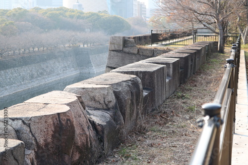 大阪城石垣銃眼