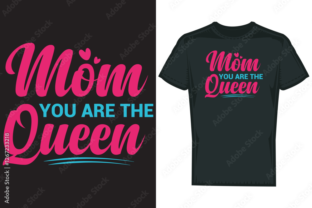 Naklejka premium Mother's Day T shirt Design