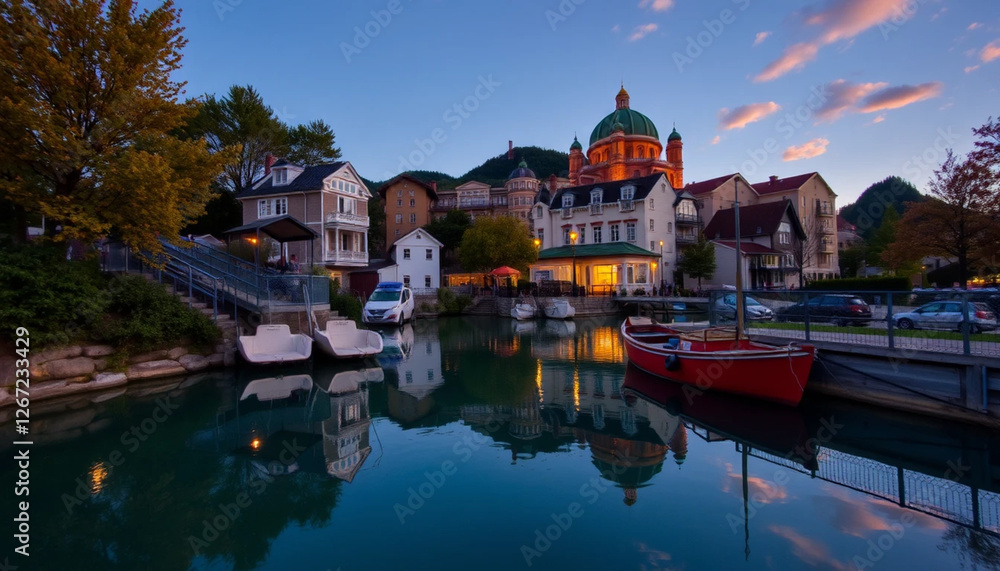 Obraz premium canal in bruges belgium