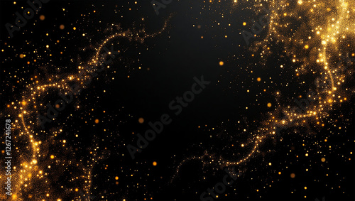 abstract fireworks background with stars