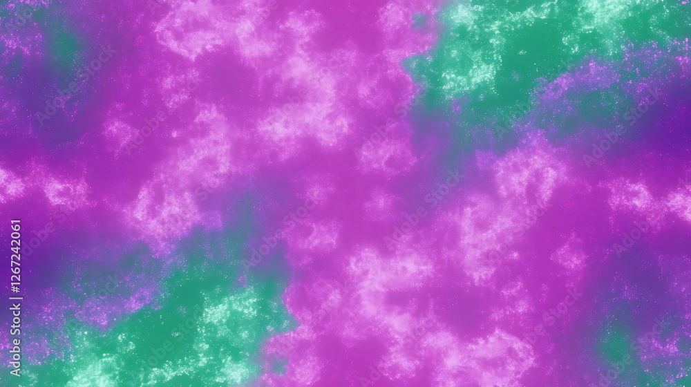 Abstract Amethyst Fusion Backdrop with Emerald Accents Evoking Fantasy and Dreamlike Texture Effect