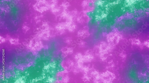 Obraz na płótnie Abstract Amethyst Fusion Backdrop with Emerald Accents Evoking Fantasy and Dreamlike Texture Effect w salonie