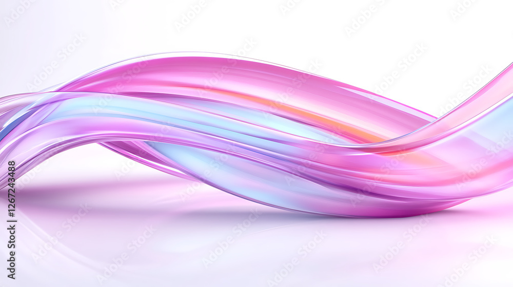 Abstract Artistic Pink and Blue Wave Design Decoration with Elegant Modern Art Style Rendering Abstract Artistic Pink and Blue Wave Design Decoration with Elegant Modern Art Style Rendering