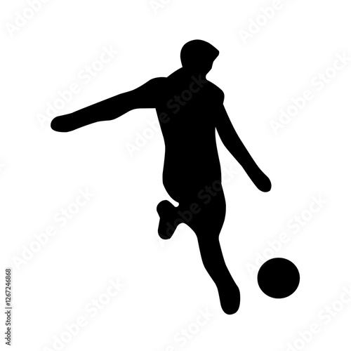 vector set of soccer players