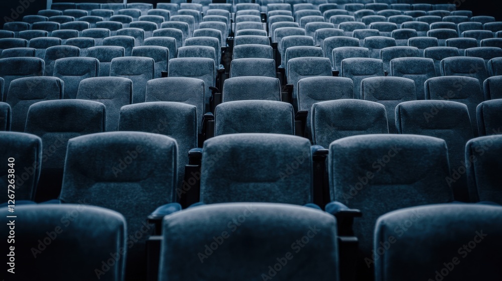 Fototapeta premium empty movie theater seats