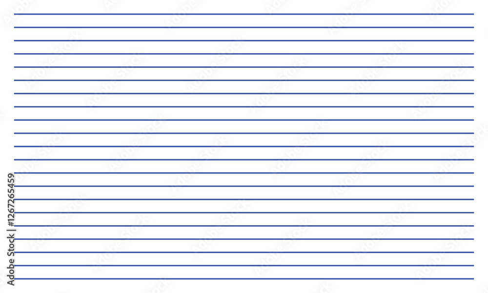 Fototapeta premium Grid paper. Abstract striped background with color horizontal lines. Geometric pattern for school, wallpaper, textures, notebook. Lined paper blank isolated on White&nbsp;background .