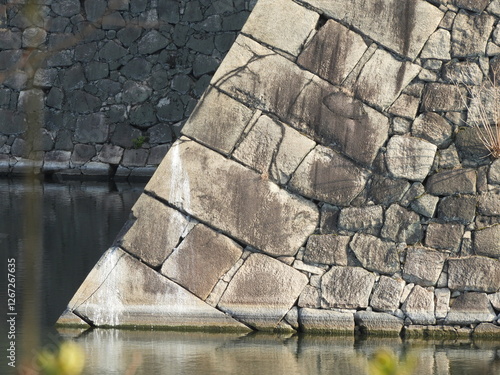 大阪城石垣裾