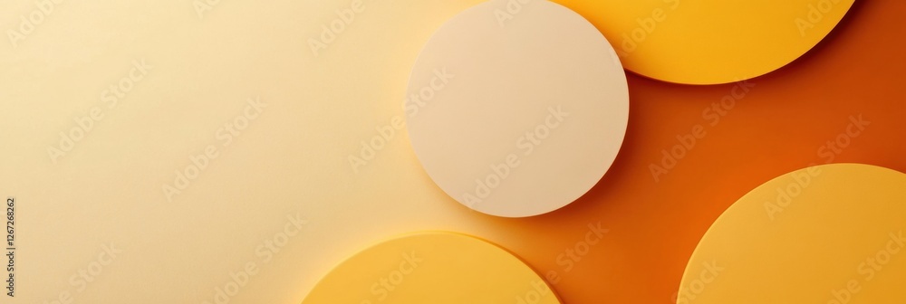Circles of warm hues creating a textured layering effect on a light background in earthy tones. Generative AI Circles of warm hues creating a textured layering effect on a light background in earthy tones. Generative AI