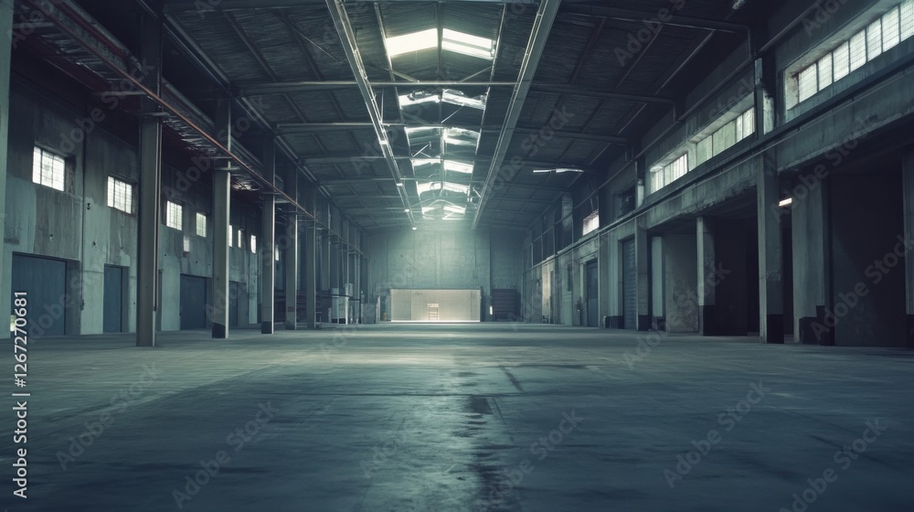 empty industrial warehouse interior empty industrial warehouse interior