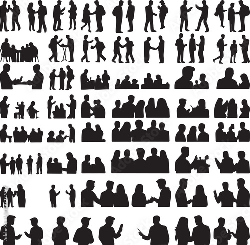 Wallpaper Mural business people icons Torontodigital.ca