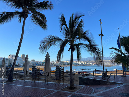 Obraz na płótnie Las Canteras Beach w salonie