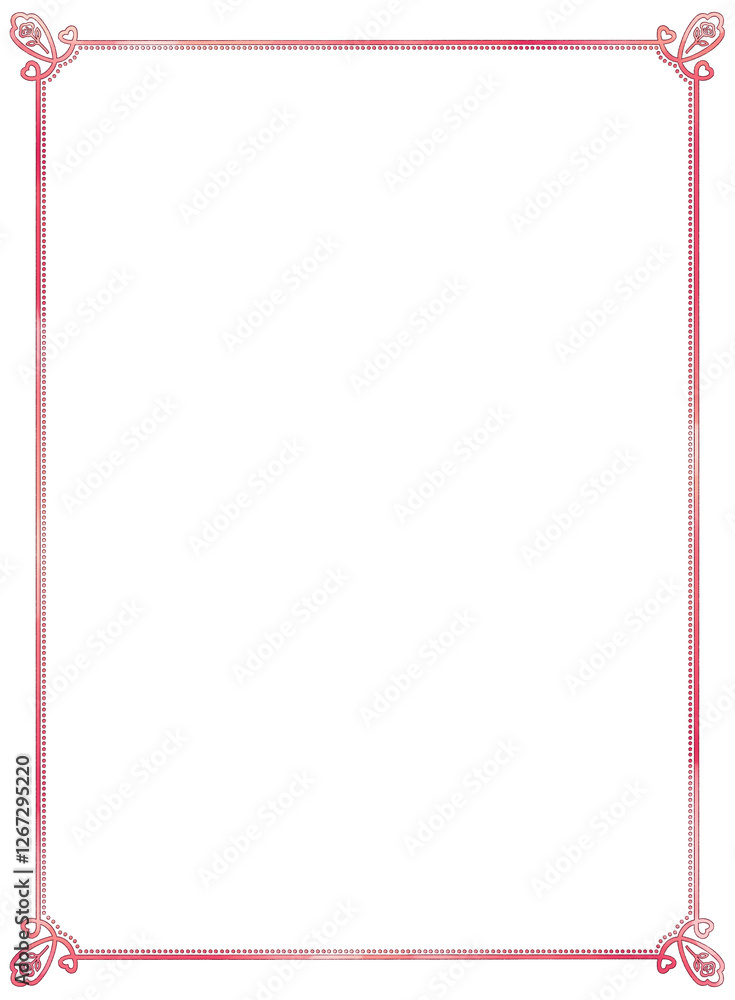 Obraz premium ピンクの装飾フレーム