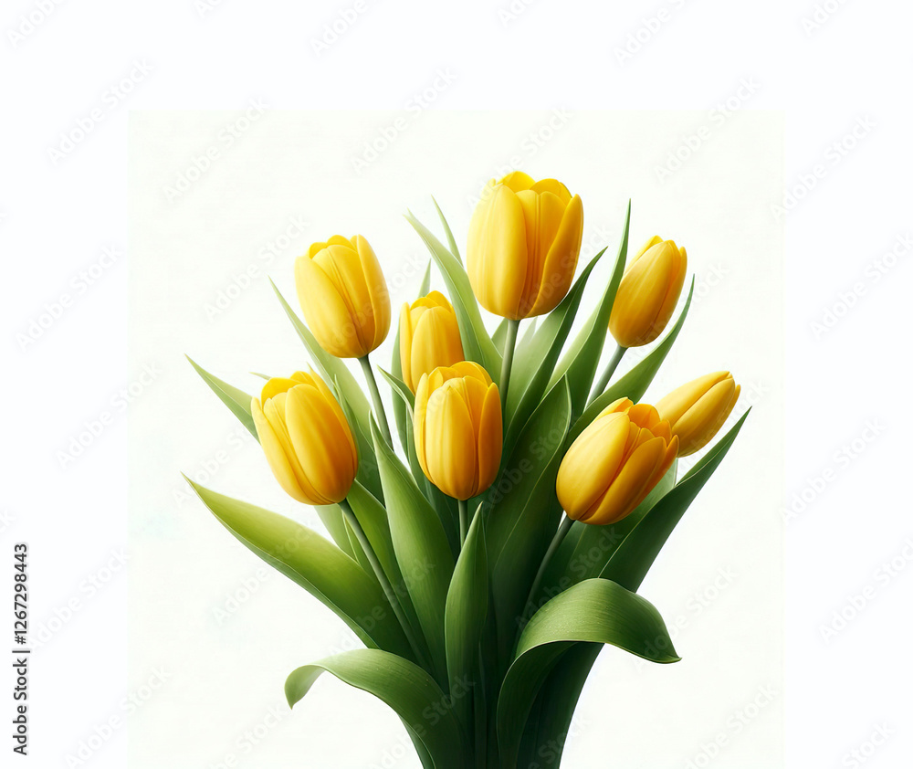 a bright and lively bouquet of yellow tulips a bright and lively bouquet of yellow tulips