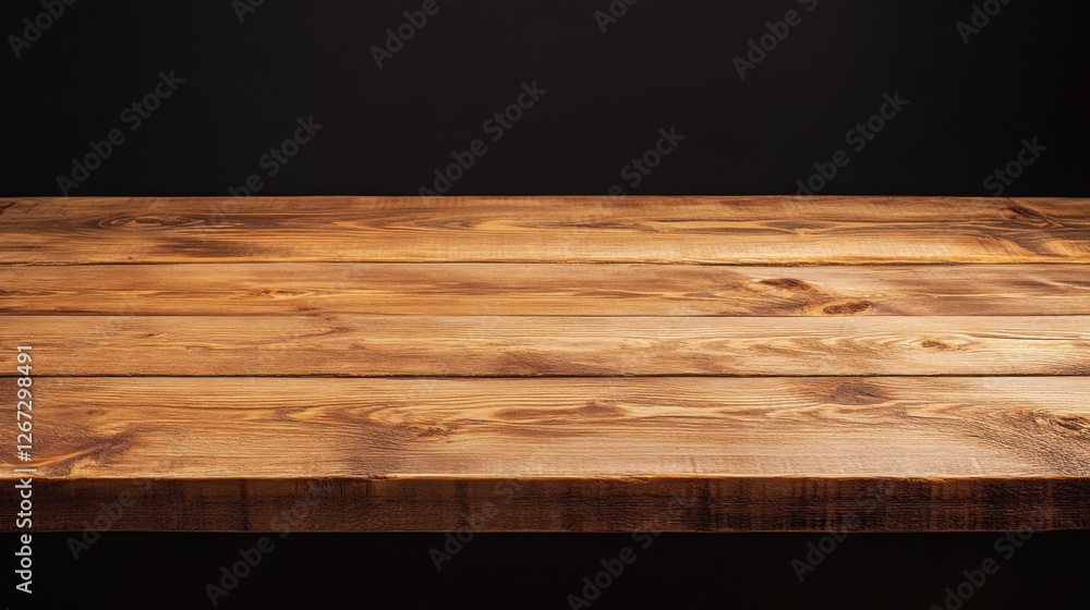 rustic wooden tabletop against black background rustic wooden tabletop against black background
