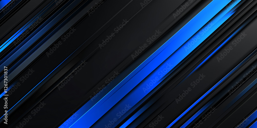 Obraz premium blue and black strips background