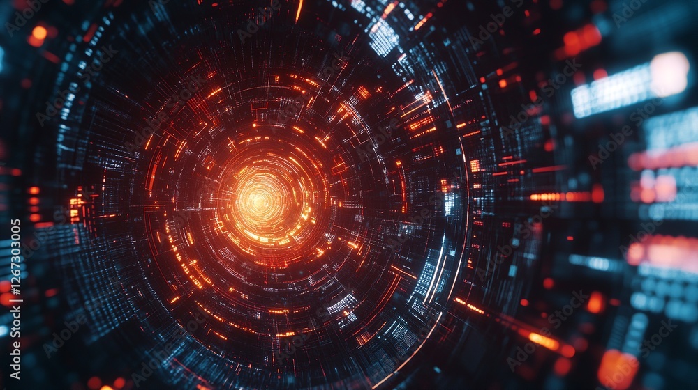 High tech technology geometric and connection system background with digital data abstract. High tech technology geometric and connection system background with digital data abstract.