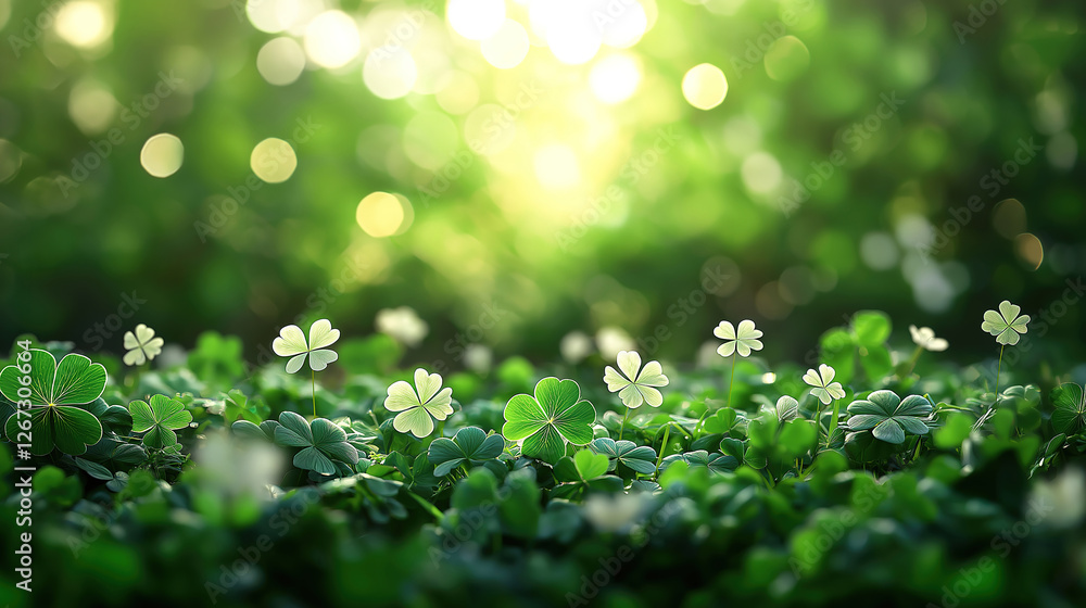 Happy Saint Patrick's Day backdrop for a template design suitable for posters, banners Happy Saint Patrick's Day backdrop for a template design suitable for posters, banners
