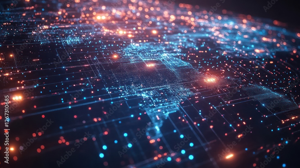 Global network data flow, illuminated map, digital connections, background technology, website banner Global network data flow, illuminated map, digital connections, background technology, website banner