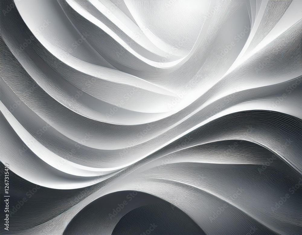 Fototapeta premium abstract white and grey background with dynamic lines