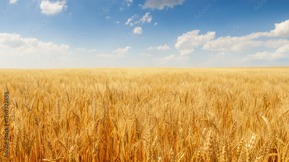 Wheat field. Ears of golden wheat closeup. Harvest concept. Wheat field. Ears of golden wheat closeup. Harvest concept.