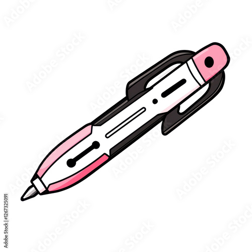 Stylish Black and Pink Pen with Sleek Design for Writing Tasks