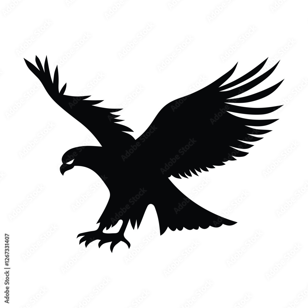 Obraz premium Black eagle icon