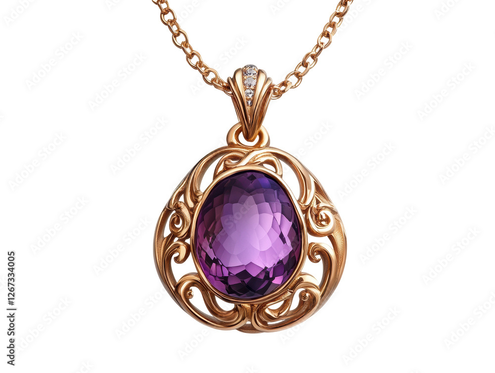 realistic photograph Necklace pendant design isolate on white background for di-cut realistic photograph Necklace pendant design isolate on white background for di-cut