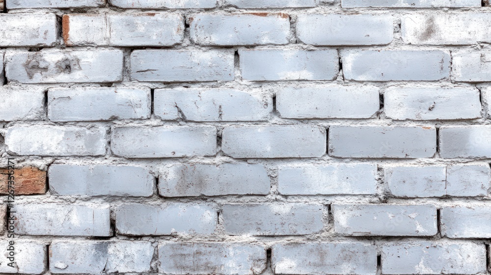 Fototapeta premium Weathered gray brick wall texture background