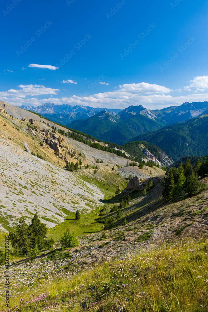 Fototapeta premium Col d'Izoard, Casse Deserte, Hautes-Alpes, France