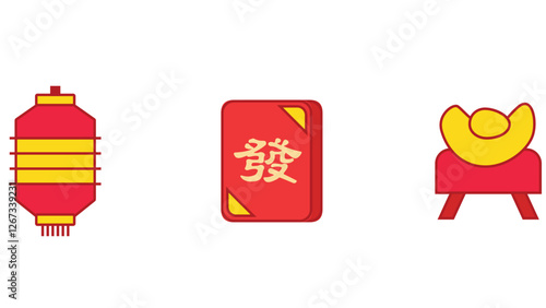 Photography Chinese decorative elements vector illustration