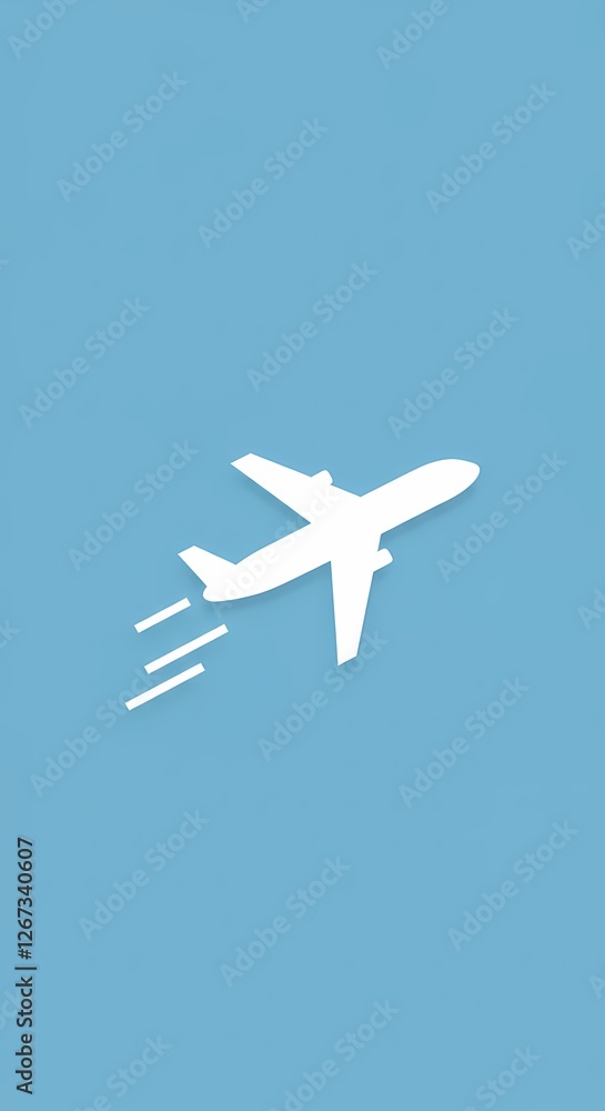 Flying Plane Icon - Modern, Minimalist Aircraft Symbol for Travel, Aviation, and Flight Concepts - Vector Illustration for Web, Apps, and Design Flying Plane Icon - Modern, Minimalist Aircraft Symbol for Travel, Aviation, and Flight Concepts - Vector Illustration for Web, Apps, and Design