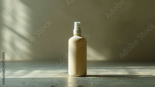 Minimalist Skincare Spray Bottle in Natural Light  

