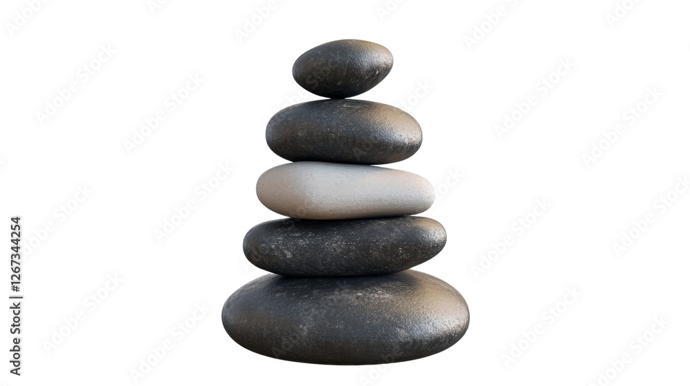 stack of stones isolated on white background stack of stones isolated on white background