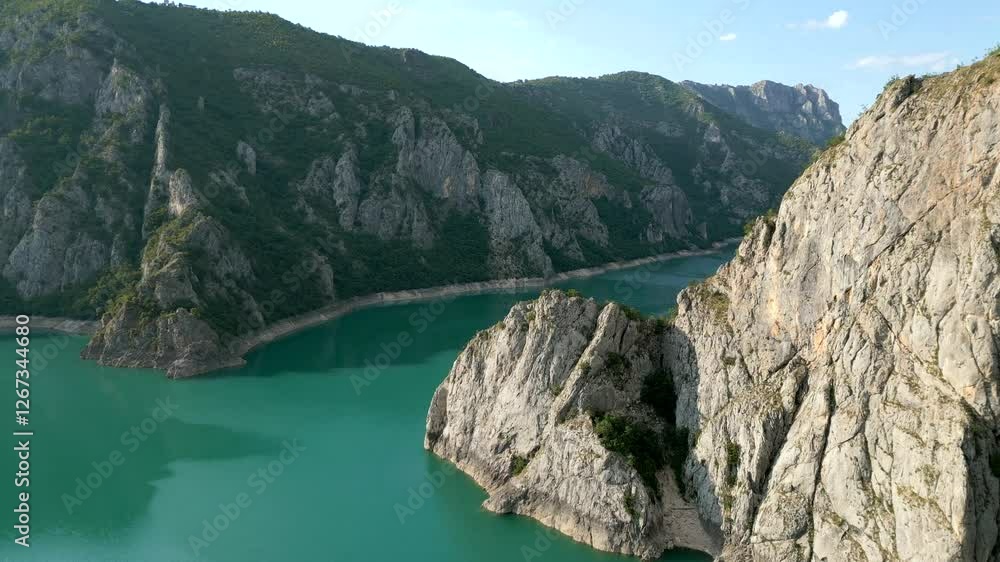 Aerial panoramic view of beautiful Durmitor National Park in Montenegro Aerial panoramic view of beautiful Durmitor National Park in Montenegro