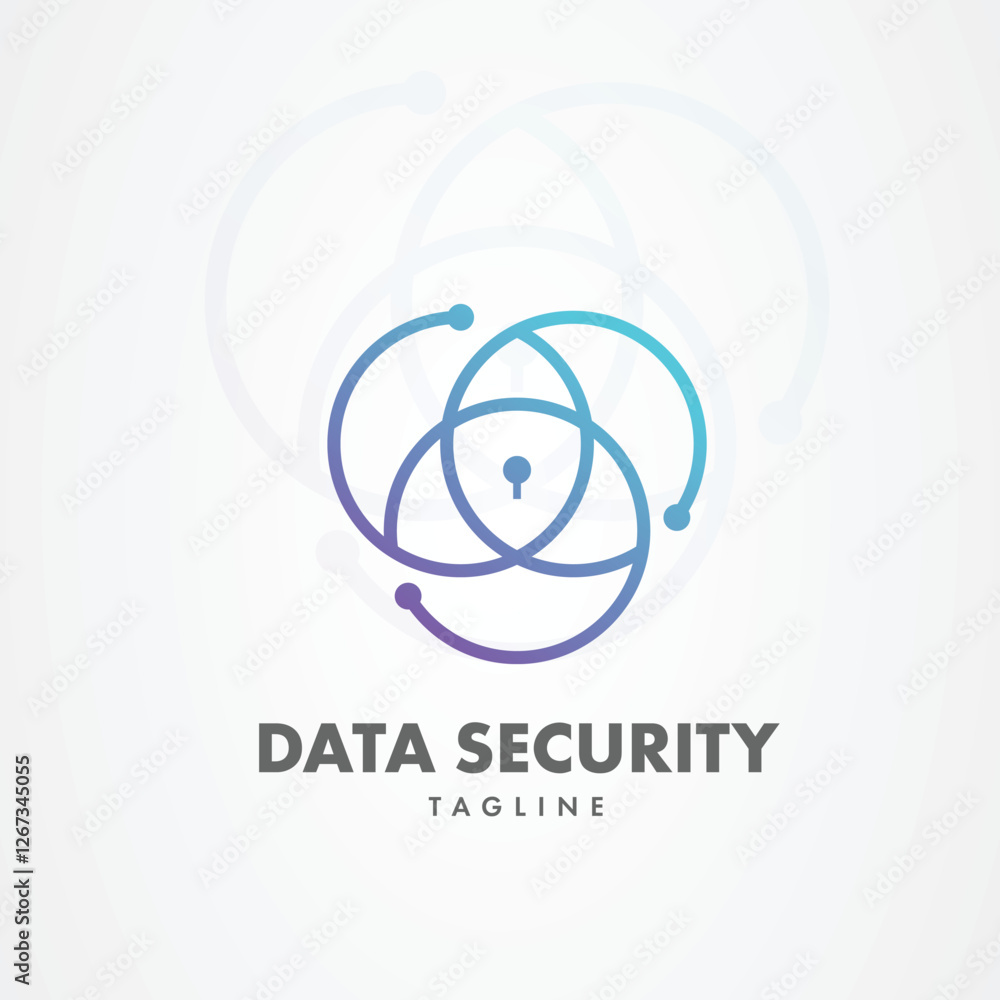 Cyber Security line dots technology logo for your company, shield logo for security data with padlock graphic idea for website security logo template Cyber Security line dots technology logo for your company, shield logo for security data with padlock graphic idea for website security logo template