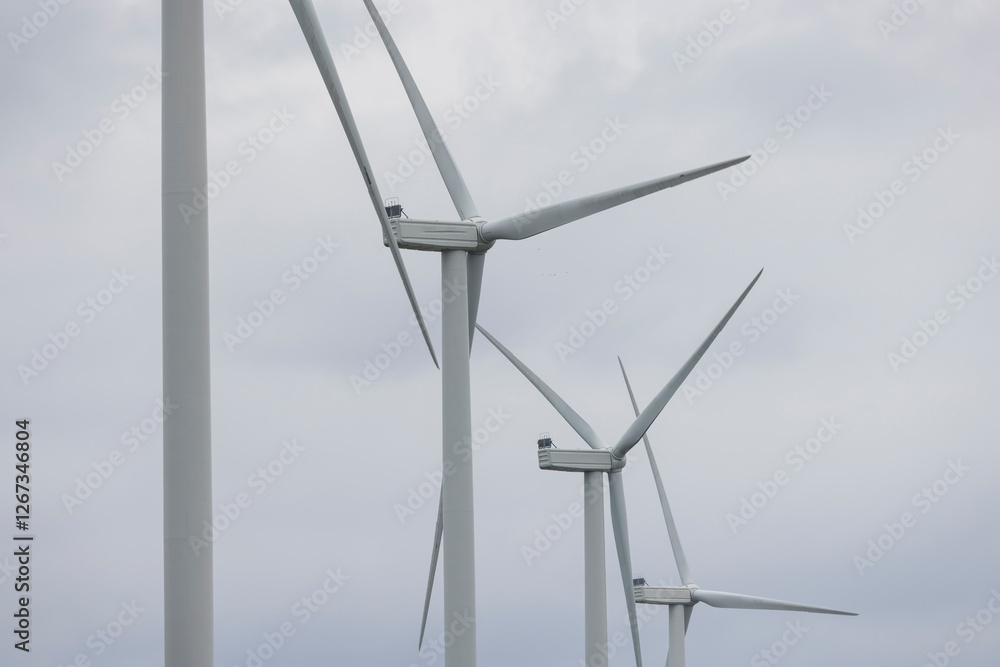 wind turbines in the field wind turbines in the field