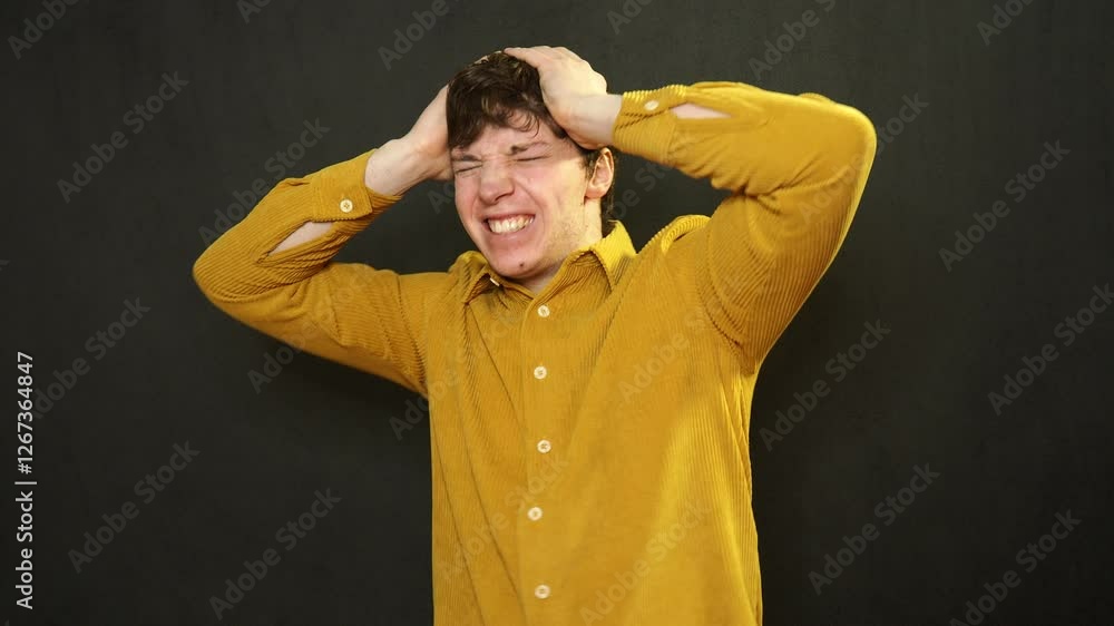 Young attractive student is relaxing after school. Young attractive student is relaxing after school.